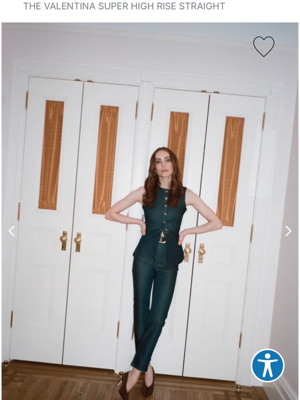 Favorite Daughter The Valentina High Rise Straight Jeans - Pepper wash